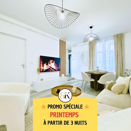 סנס Le Subtil - Best Keys - Elegance & Confort - 2 Chambres Separees - Lit Queen Size - Smart Tv Netflix - Entre Gare & Centre Ville - A 1H De Paris - Wifi Fibre - Check-In Autonome מראה חיצוני תמונה